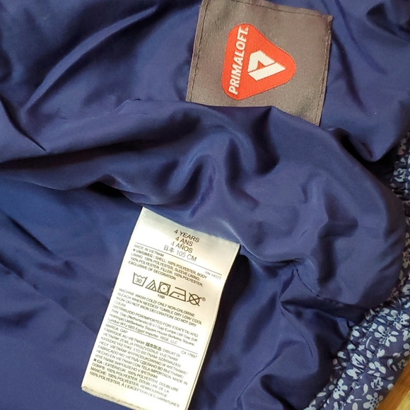 GAP Tonal Floral-Print Hooded Puffer Jacket, sz 4T - Picture 3 of 7